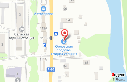 Орловская плодово-ягодная станция на карте