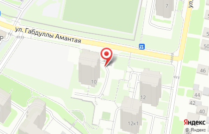 Строящиеся объекты ИСК на улице Габдуллы Амантая на карте