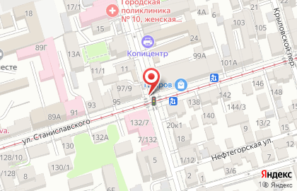 Кировский район Киоск по продаже фруктов и овощей в Кировском районе на карте