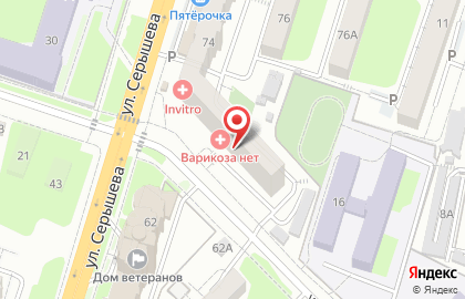 Сеть супермаркетов Калинка в Кировском районе на карте