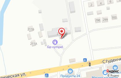GP Vympel на Студенческой улице на карте