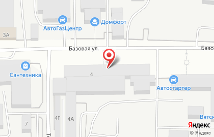Ромек на Базовой улице на карте