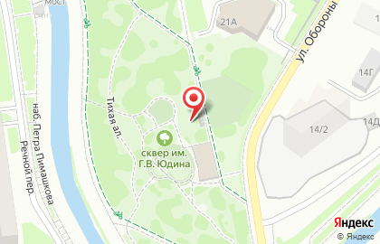 Управление зеленого строительства, МП на улице Обороны на карте