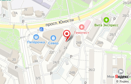 Компания Сервисюгключ на проспекте Юности на карте