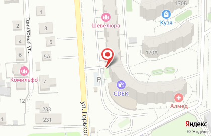 Почтовое отделение №1 на улице Горького на карте