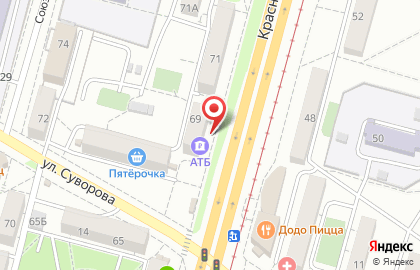 Магазин верхнего и домашнего трикотажа Журавушка на Краснореченской улице на карте