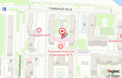 Абаканская межрайонная клиническая больница в Северном проезде на карте