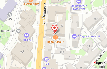 Ресторан Небо Казани на карте