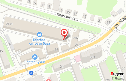 Гипермаркет БытПласт+ на улице Маршала Жукова на карте