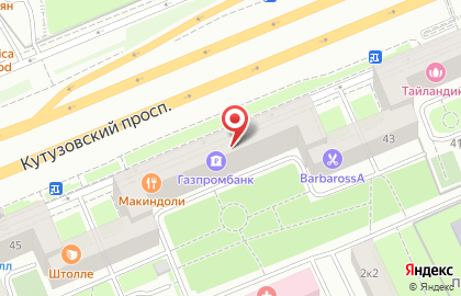 Ателье Фабрик на Кутузовском проспекте на карте