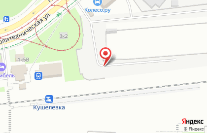 Рейл Континент на Политехнической улице на карте