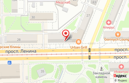 Салон-парикмахерская Ангел на проспекте Ленина на карте