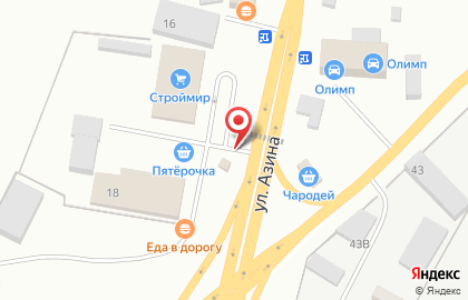 Магазин разливных напитков Бочонок на улице Азина на карте