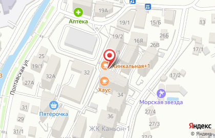 Кафе Мята в Центральном районе на карте