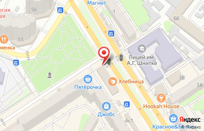 Магазин косметики и бытовой химии Магнит Косметик на улице Тельмана на карте