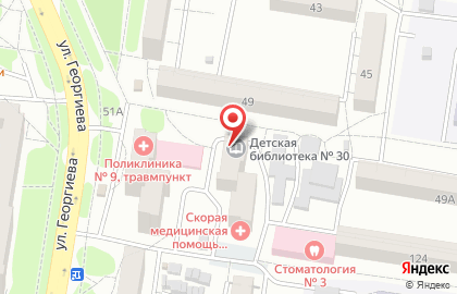 Городская детская библиотека №30 на карте