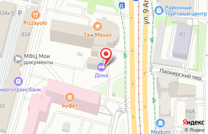 Отель Дона на карте