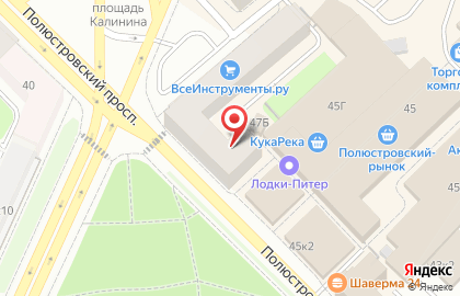 Графика-М на Полюстровском проспекте на карте