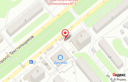Магазин кондитерских изделий Сластена на проспекте Текстильщиков на карте