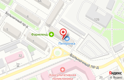 Сервисная компания Телефон Сервис в Больничном проезде на карте