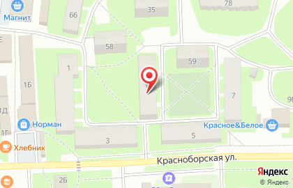Страховая медицинская компания РЕСО-Мед на Красноборской улице на карте