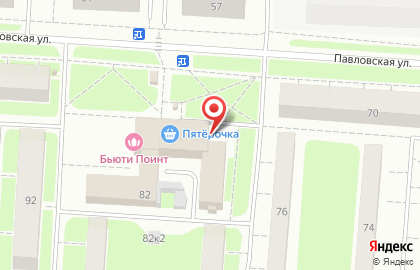 Магазин цветов и подарков на Павловской улице на карте