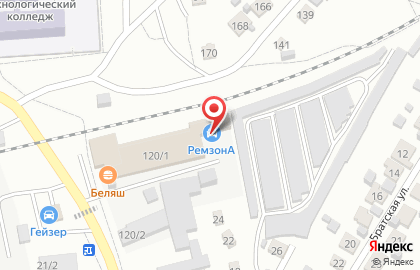СТО РемзонА на Социалистической улице на карте