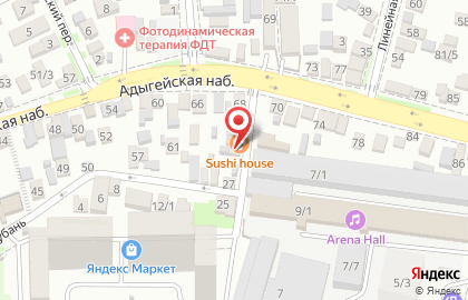 Служба доставки готовых блюд Sushi House на Линейной улице, 31 на карте