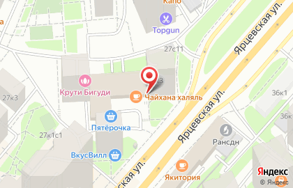 ИНВИТРО на улице Ярцевская на карте