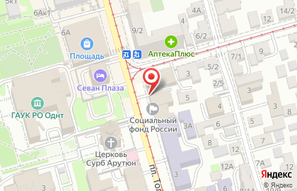 ОАО Банкомат, Балтийский Банк на улице Ереванской на карте