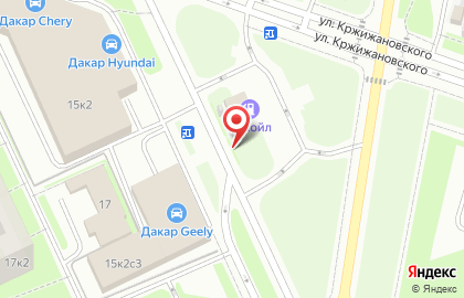ОАО Банкомат, КБ Петрокоммерц на улице Кржижановского на карте