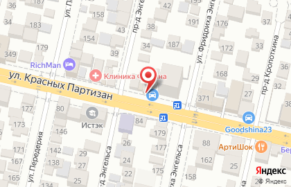 Компания Tyreplus на улице Красных Партизан на карте