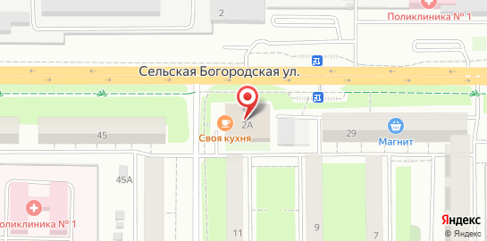 Банный комплекс Русалочка на Сельской Богородской улице на карте