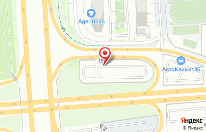 Автостоянка в Воронеже на карте