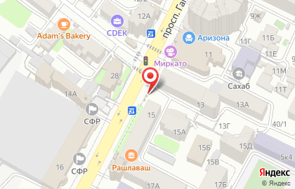 Точка по продаже кваса на проспекте Гамидова на карте