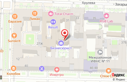 Бизнес-школа Мидс на Захарьевской улице на карте