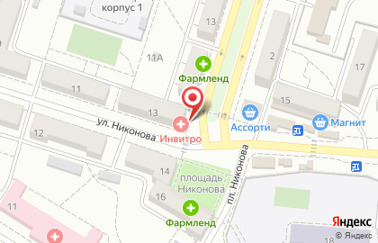 Центр страхования Эм-плюс в Комсомольском районе на карте