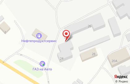 Автокомплекс Гараж в Ханты-Мансийске на карте