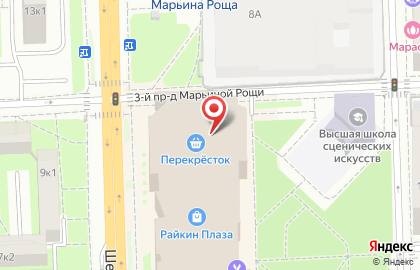 Салон связи МТС на Шереметьевской улице, 6 к 1 на карте