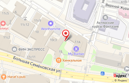 Юрист метро Электрозаводская на карте