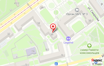 Служба доставки суши Суши Оригами на карте