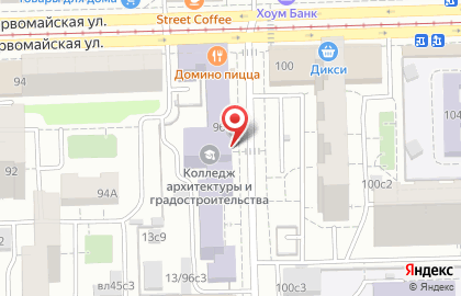 Московский колледж архитектуры и градостроительства на 12-й Парковой улице на карте