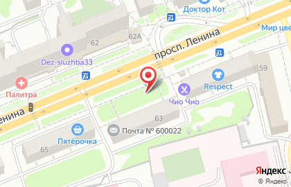 Модные люди на проспекте Ленина на карте