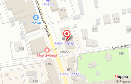 Супермаркет натуральных продуктов ВкусВилл на Всеволожском проспекте на карте