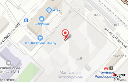 Военторг в Москве на карте