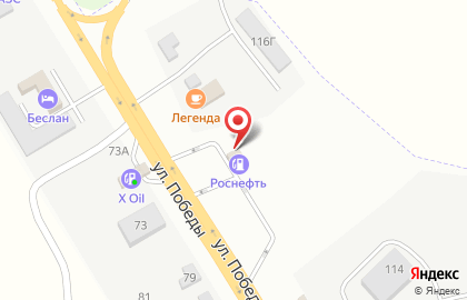 Роснефть во Владикавказе на карте