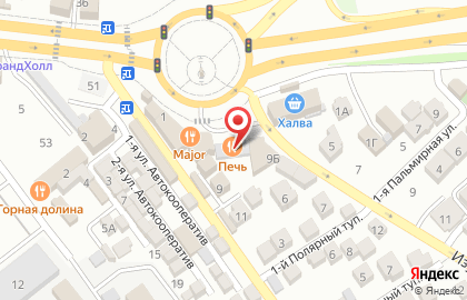 Ресторан Печь в Махачкале на карте