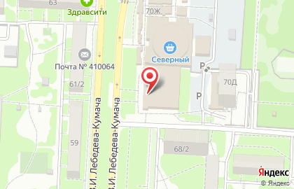 Магазин разливного пива Beer Fish в Ленинском районе на карте