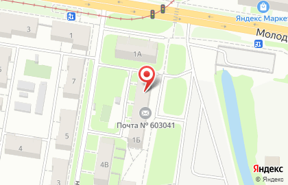 Центр отправки экспресс-почты EMS Почта России на Молодёжном проспекте на карте