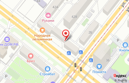 Зоомаркет на улице Доватора на карте